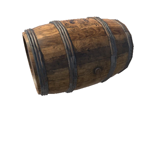 Wooden Barrels Ropes circles